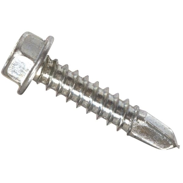 Hillman #12 - 14 x 1 In. Hex Washer Head Self-Drilling Sheet Metal Screw (100 Ct.) Online