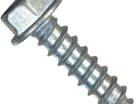 Hillman #12 x 1 In. Slotted Hex Washer Head Zinc Sheet Metal Screw (100 Ct.) Fashion