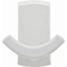 Double Plastic Hook, White, Holds 20-Lbs. For Sale