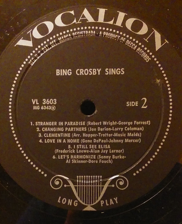 Bing Crosby Sings Sale