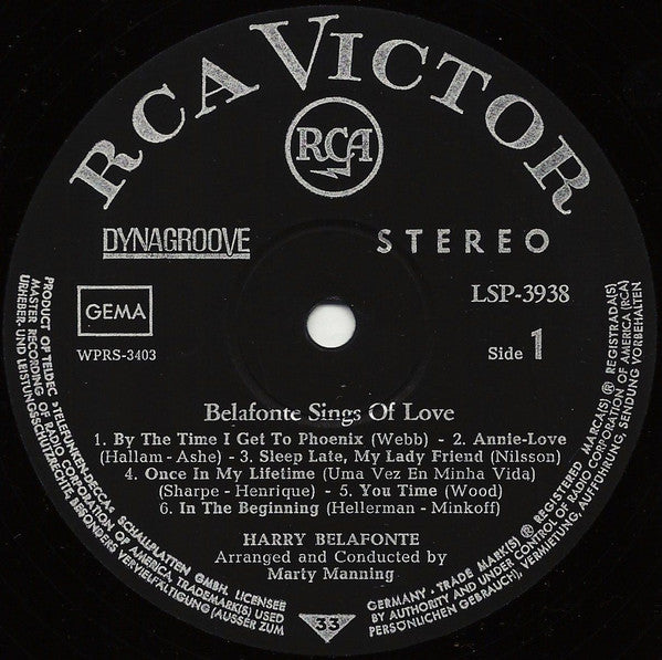 Belafonte Sings Of Love Online now