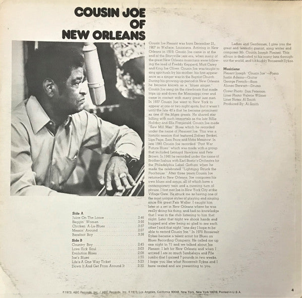 Cousin Joe Of New Orleans For Discount