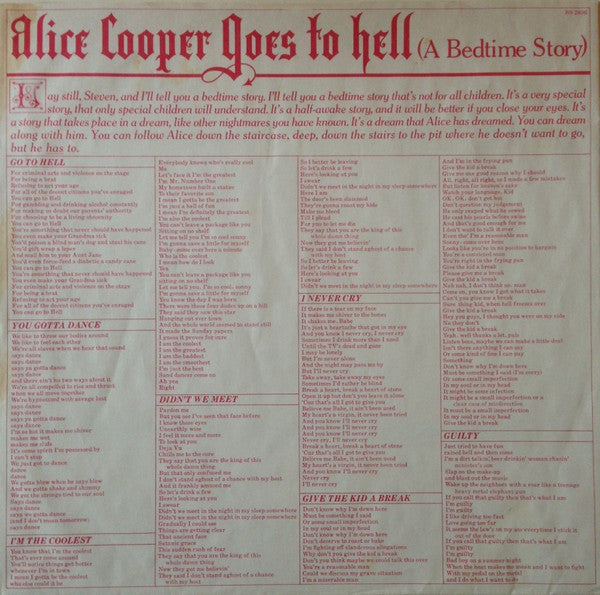 Alice Cooper Goes To Hell Cheap