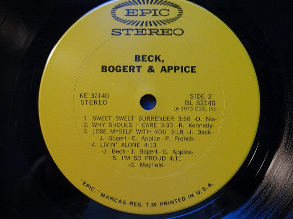 Beck, Bogert & Appice For Sale