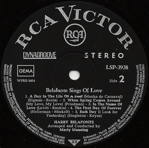 Belafonte Sings Of Love Online now