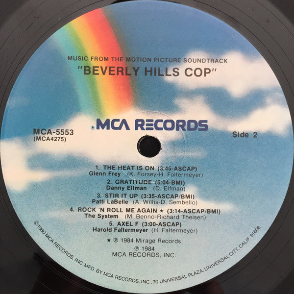 Beverly Hills Cop (Music From The Motion Picture Soundtrack) on Sale